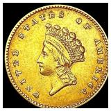 1854 Rare Gold Dollar CLOSELY UNCIRCULATED