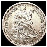 1891-O Seated Liberty Dime CLOSELY UNCIRCULATED