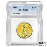 1995 US 1/2oz Gold $25 Eagle ICG MS69