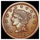 1853 Braided Hair Large Cent CLOSELY UNCIRCULATED