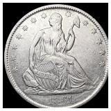 1861-O Seated Liberty Half Dollar NEARLY