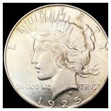 1925-S Silver Peace Dollar CHOICE BU