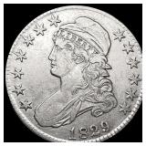 1829/7 Capped Bust Half Dollar CLOSELY