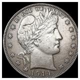 1914-S Barber Half Dollar CLOSELY UNCIRCULATED