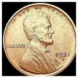 1921-S Wheat Cent CLOSELY UNCIRCULATED