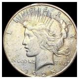 1925-S Silver Peace Dollar CLOSELY UNCIRCULATED