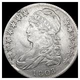 1808 Capped Bust Half Dollar CLOSELY UNCIRCULATED