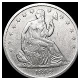 1862-S Seated Liberty Half Dollar CLOSELY