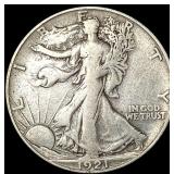 1921-S Walking Liberty Half Dollar LIGHTLY