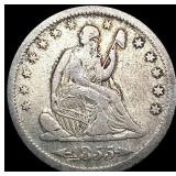 1855-S Seated Liberty Quarter NICELY CIRCULATED