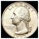 1932-D Washington Silver Quarter NEARLY