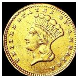 1878 Rare Gold Dollar CLOSELY UNCIRCULATED
