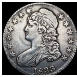 1833 Capped Bust Half Dollar NEARLY UNCIRCULATED