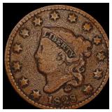 1828 Coronet Head Large Cent NICELY CIRCULATED