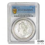 1883-CC Morgan Silver Dollar PCGS MS65 DMPL