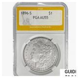 1896-S Morgan Silver Dollar PGA AU55