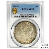 1898-S Morgan Silver Dollar PCGS AU58