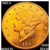 1883-S $20 Gold Double Eagle