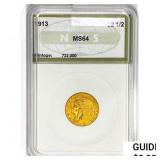 1913 $2.50 Gold Quarter Eagle NGS MS64