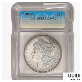 1882-S Morgan Silver Dollar ICG MS63 DMPL