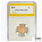 1890 Indian Head Cent PGA PR65 RED