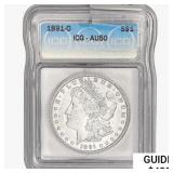 1891-O Morgan Silver Dollar ICG AI50