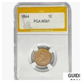 1864 Indian Head Cent PGA MS61
