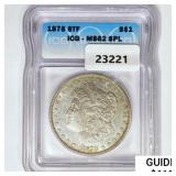 1878 8TF Morgan Silver Dollar ICG MS62 SPL
