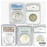 1923-2009 [5] US Varied Silver Coinage  FN/MS/PR