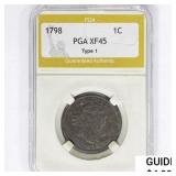 1798 Draped Bust Large Cent PGA XF45 Type 1