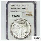 1994 Silver Eagle NGC PF69 Ultra CAM