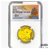 2019(S) .529oz. Gold China Panda 200 Yuan NGC