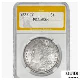 1882-CC Morgan Silver Dollar PGA MS64