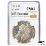 1885-O Morgan Silver Dollar NGC MS62 PL