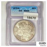 1878-S Morgan Silver Dollar ICG MS65
