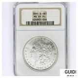 1881-S Morgan Silver Dollar NGC MS64 PL
