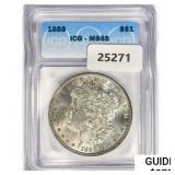 1888 Morgan Silver Dollar ICG MS65