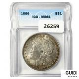 1886 Morgan Silver Dollar ICG MS65