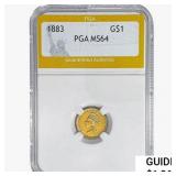 1883 Rare Gold Dollar PGA MS64