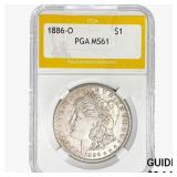 1886-O Morgan Silver Dollar PGA MS61