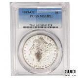 1885-CC Morgan Silver Dollar PCGS MS63 PL