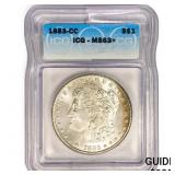 1883-CC Morgan Silver Dollar ICG MS63+