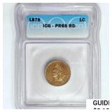 1878 Indian Head Cent ICG PR65 RD