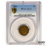 1866 Indian Head Cent PCGS AU53