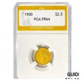 1900 $2.50 Gold Quarter Eagle PGA PR64