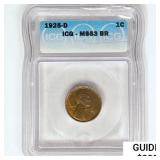 1925-D Wheat Cent ICG MS63 BR