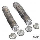 1945-D UNC Rolls of Mercury Dimes [100 Coins]