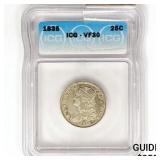 1835 Capped Bust Quarter ICG VF30