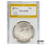 1873-S Silver Trade Dollar PGA AU58