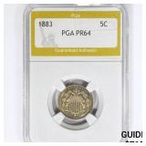 1883 Shield Nickel PGA PR64